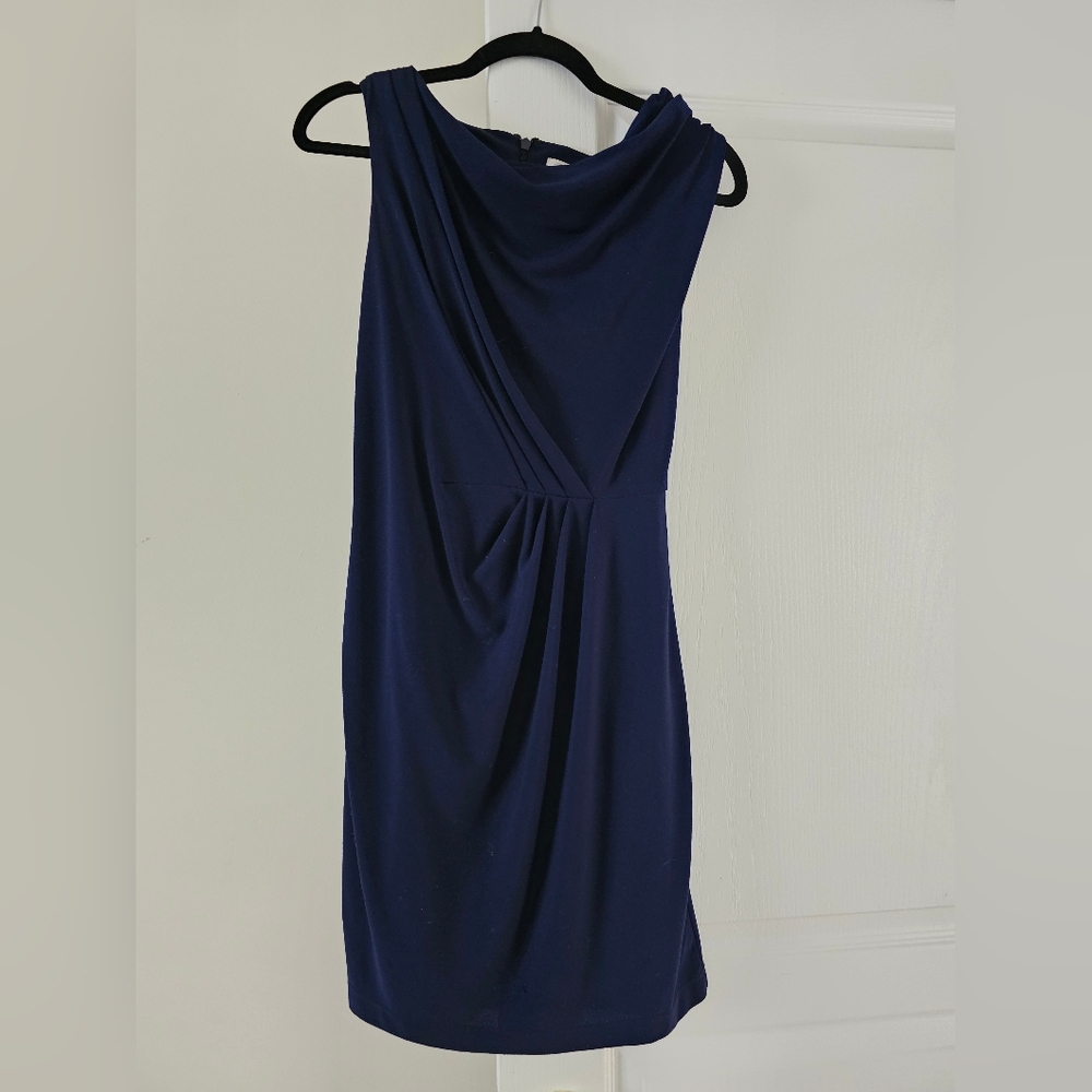 Jessica Simpson Wrap Mini Navy Dress
